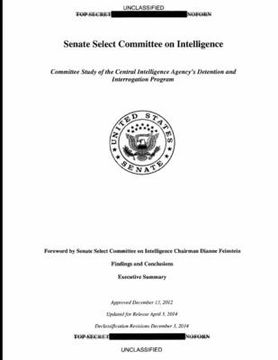 portada Committee Study of the Central Intelligence Agency's Detention and Interrogation Program (en Inglés)
