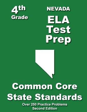 portada Nevada 4th Grade ELA Test Prep: Common Core Learning Standards (in English)