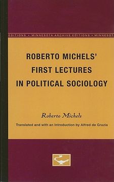 portada first lectures in political sociology (en Inglés)