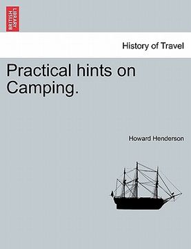 portada practical hints on camping. (in English)