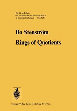 portada rings of quotients: an introduction to methods of ring theory (en Inglés)