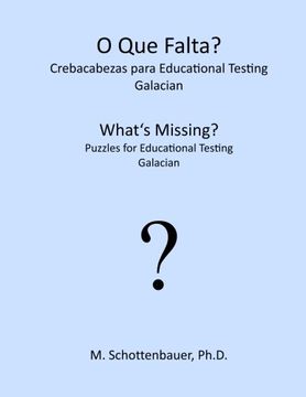 portada What's Missing?  Puzzles for Educational Testing: Galician (Galician Edition)