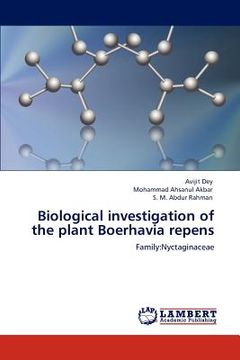 portada biological investigation of the plant boerhavia repens (in English)