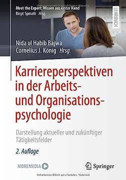 portada Karriereperspektiven in der Arbeits- und Organisationspsychologie: Darstellung Aktueller und Zukünftiger Tätigkeitsfelder (in German)
