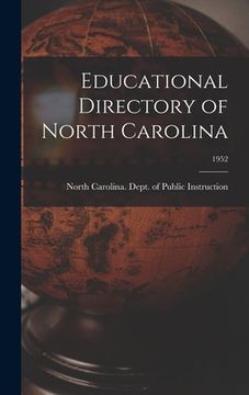 portada Educational Directory of North Carolina; 1952 (in English)