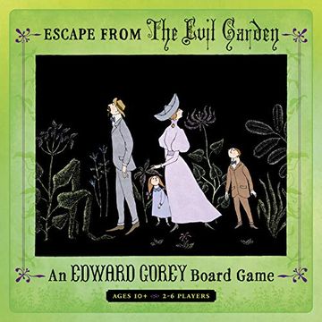portada Escape From the Evil Garden: Un Juego de Mesa de Edward Gorey Para 2-6 Jugadores (Pomegranate) (en Inglés)