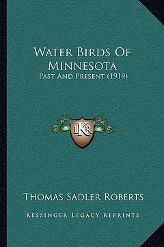 portada water birds of minnesota: past and present (1919) (in English)