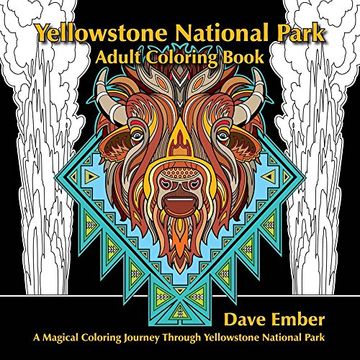 portada Yellowstone National Park, Adult Coloring Book (in English)