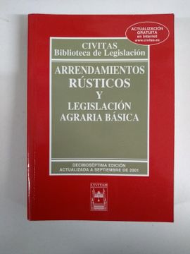 portada Arredamientos Rusticos y Legislacion Agraria Basica (17ª ed. 2001 )
