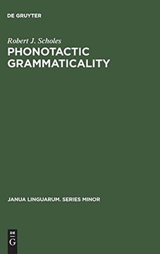 portada Phonotactic Grammaticality (Janua Linguarum. Series Minor) (en Inglés)