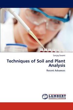 portada techniques of soil and plant analysis (en Inglés)