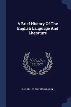 portada A Brief History Of The English Language And Literature