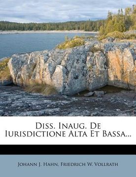 portada diss. inaug. de iurisdictione alta et bassa... (in English)