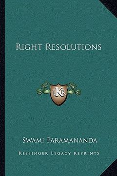 portada right resolutions (en Inglés)