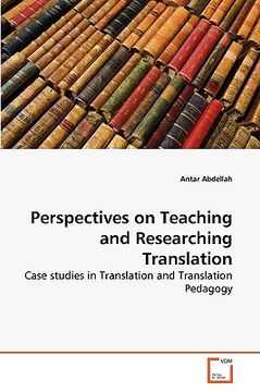 portada perspectives on teaching and researching translation (en Inglés)