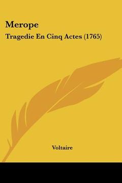 portada merope: tragedie en cinq actes (1765)