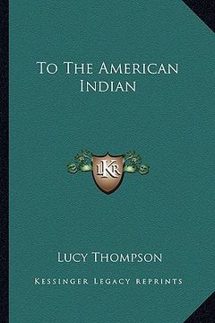 portada to the american indian