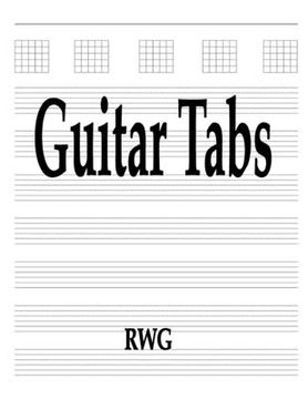 portada Guitar Tabs: 150 Pages 8.5" X 11"