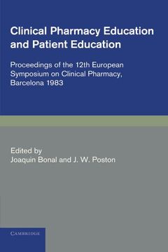 portada Clinical Pharmacy and Patient Education Paperback (Progress in Clinical Pharmacy) (en Inglés)