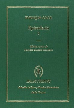 portada Enrique Cock. Epistolario: Epistolario vol. I: 1 (Colección de Textos y Estudios Humanísticos "Palmyrenus")