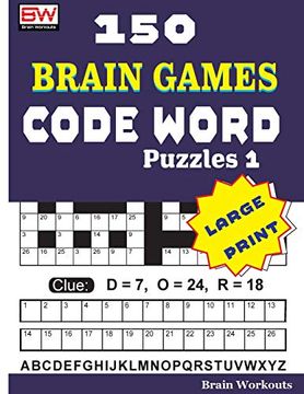 portada 150 Brain Games - Code Word Puzzles 1 (en Inglés)