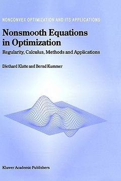 portada nonsmooth equations in optimization: regularity, calculus, methods and applications