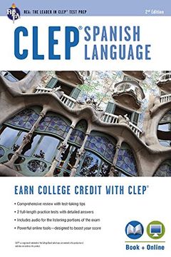 portada clep spanish with integrated audio online practice tests, 2nd edition