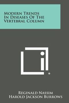 portada Modern Trends in Diseases of the Vertebral Column (en Inglés)