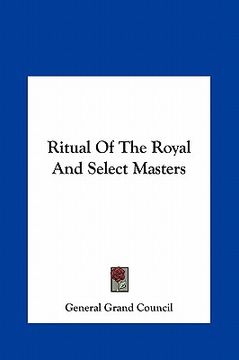 portada ritual of the royal and select masters (en Inglés)