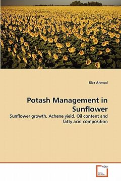 portada potash management in sunflower (en Inglés)