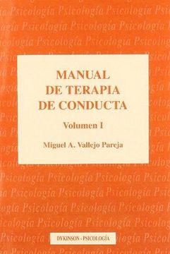 portada MANUAL DE TERAPIA DE CONDUCTA. Vol. I