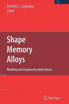 portada shape memory alloys: modeling and engineering applications (en Inglés)
