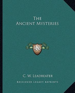 portada the ancient mysteries (in English)