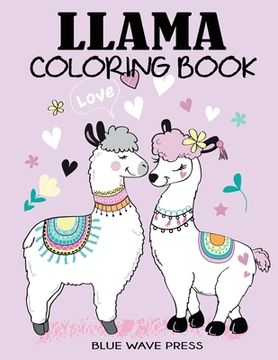 portada Llama Coloring Book: A Fun Llama Coloring Book for Kids (en Inglés)