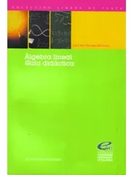 portada Álgebra lineal. Guía didáctica (in Spanish)