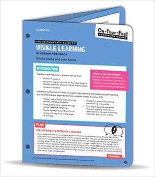 portada The On-Your-Feet Guide to Visible Learning: In-Lesson Feedback