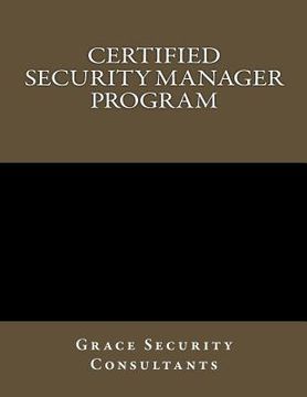 portada Certified Security Manager Training Program