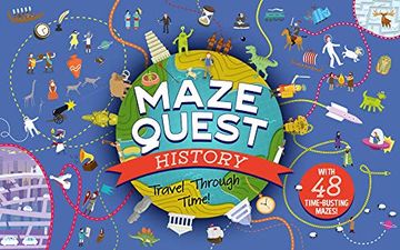 portada Maze Quest History: Travel Through Time! (en Inglés)