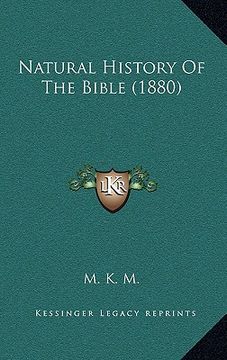 portada natural history of the bible (1880) (en Inglés)