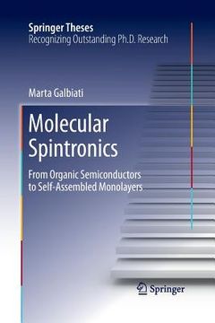 portada Molecular Spintronics: From Organic Semiconductors to Self-Assembled Monolayers (en Inglés)
