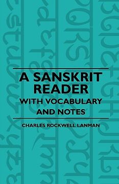 portada a sanskrit reader - with vocabulary and notes (en Inglés)