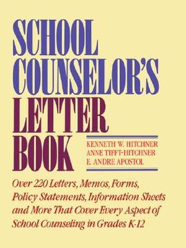 portada school counselor's letter book (en Inglés)