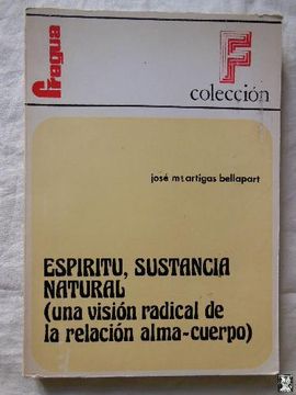 portada Espiritu Sustancia Natural una Vision Radical de la Relacion (in Spanish)