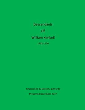 portada Descendants of William Kimbell (en Inglés)