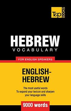 portada Hebrew Vocabulary for English Speakers - 9000 Words: 143 (American English Collection) (en Inglés)