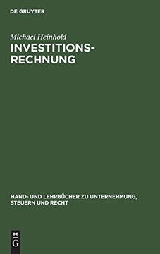 portada Investitionsrechnung (Hand- und Lehrbucher zu Unternehmung, Steuern und Recht) 