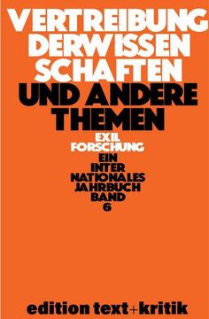 portada Vertreibung der Wissenschaften und Andere Themen (in German)