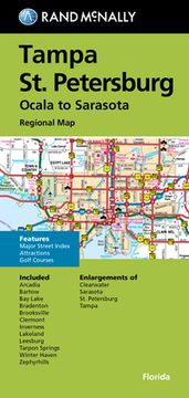 portada Rand McNally Folded Map: Tampa-St. Petersburg-Ocala to Sarasota Regional Map (en Inglés)
