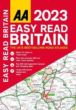 portada Easy Read Atlas Britain 2023 (uk Road Atlases) (en Inglés)
