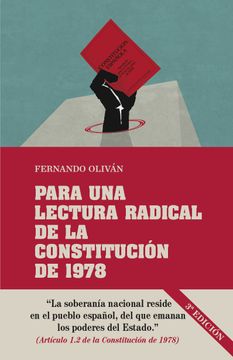 portada Para una Lectura Radical de la Constitucion de 1978 (3ª Ed. )